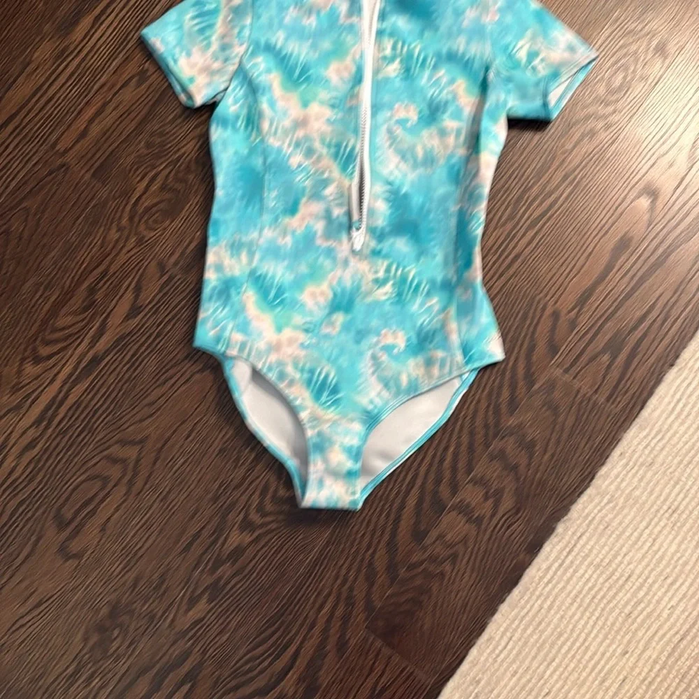 Blue Tie-Dye Women's Swimwear‎